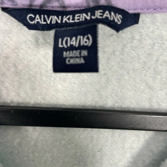Calvin Klein Jeans Kids Aqua and Lavender Jacket Size L 14/16 CB-112 - Picture 5 of 5